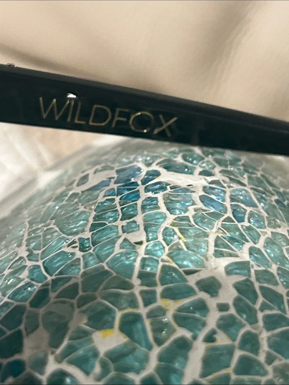 Wildfox Vintage “Twiggy” translucent teal to purple gradient finish sunglasses